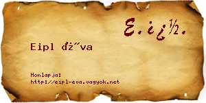 Eipl Éva névjegykártya